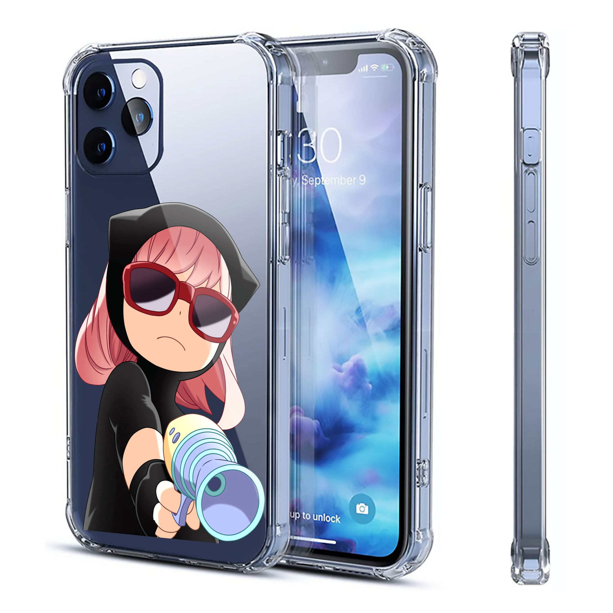 （画像用） SPY×FAMILY间谍家家酒 【iPhone 12シリーズ対応】透明スマホケース（クリアソフトケース）